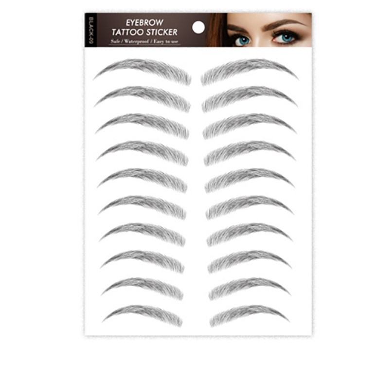 Vista 6 de Tatuaje Tattoo Temporal Real Para Cejas - Color: Black-03